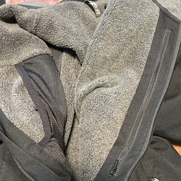 Women's‎ Storm Creek Fleece Lined Black Grey Full Zip Jacket Inner Pockets Large - Picture 6 of 7